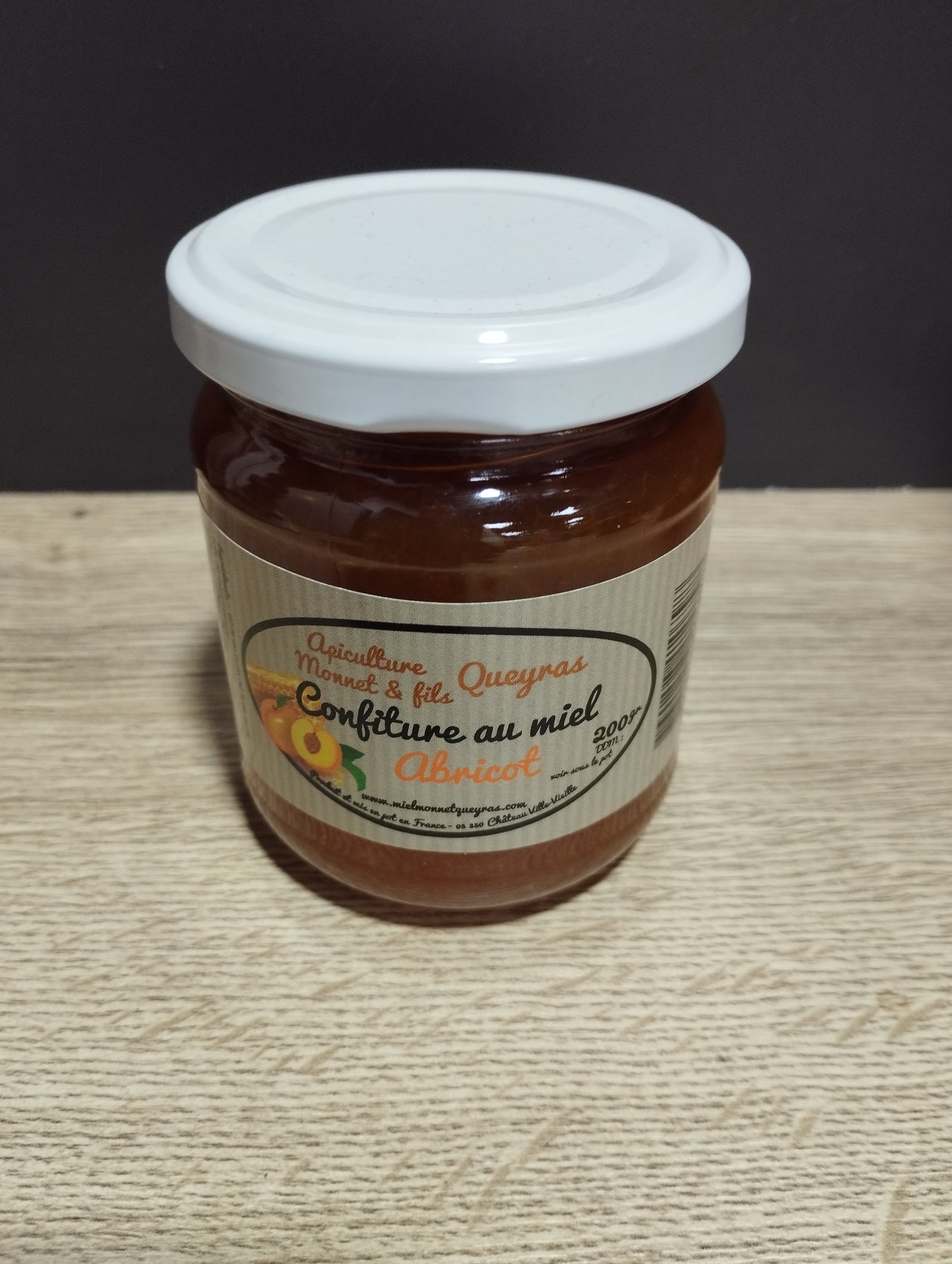 confiture au miel à l'abricot