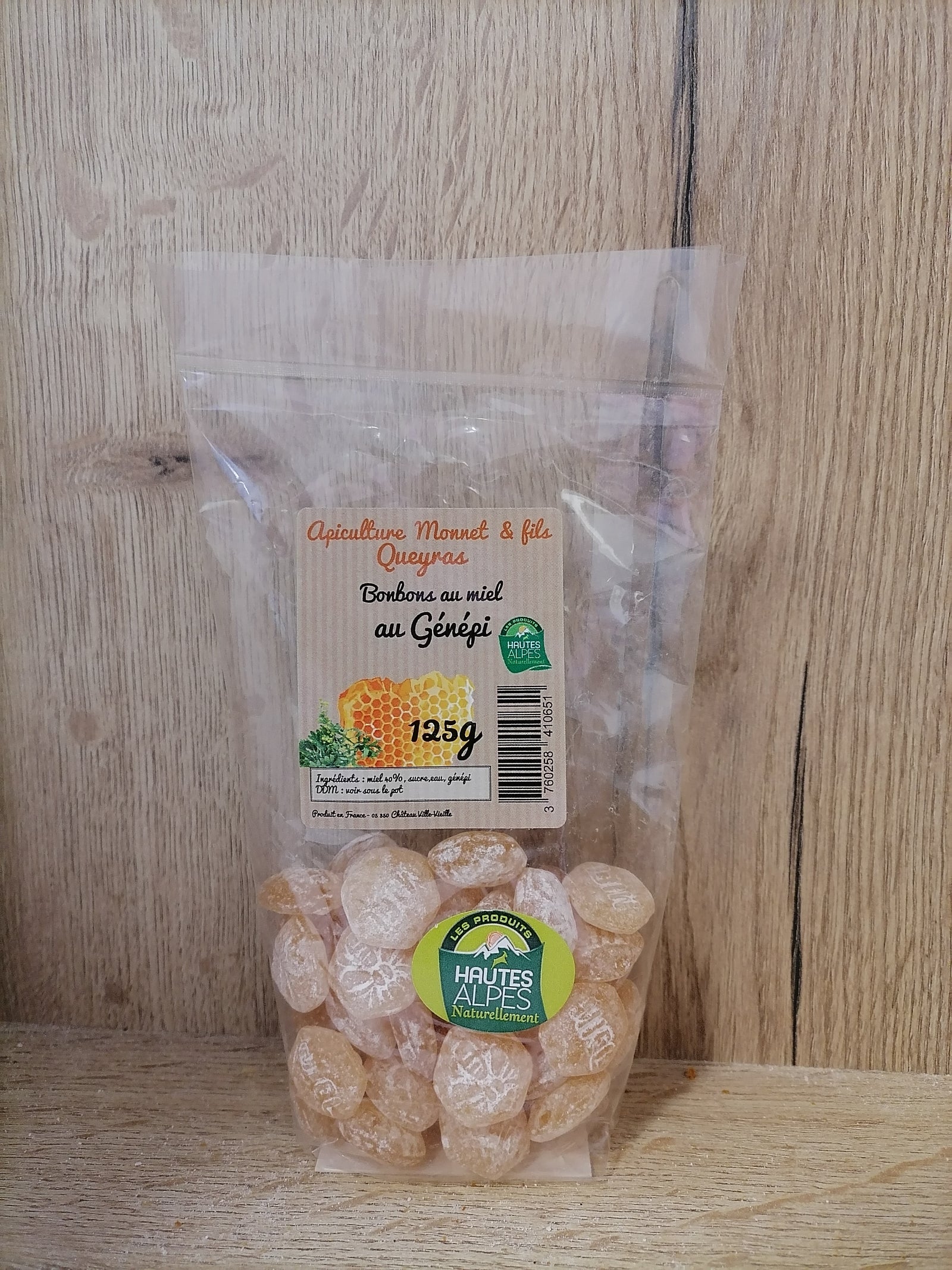 Bonbons au miel et genépi