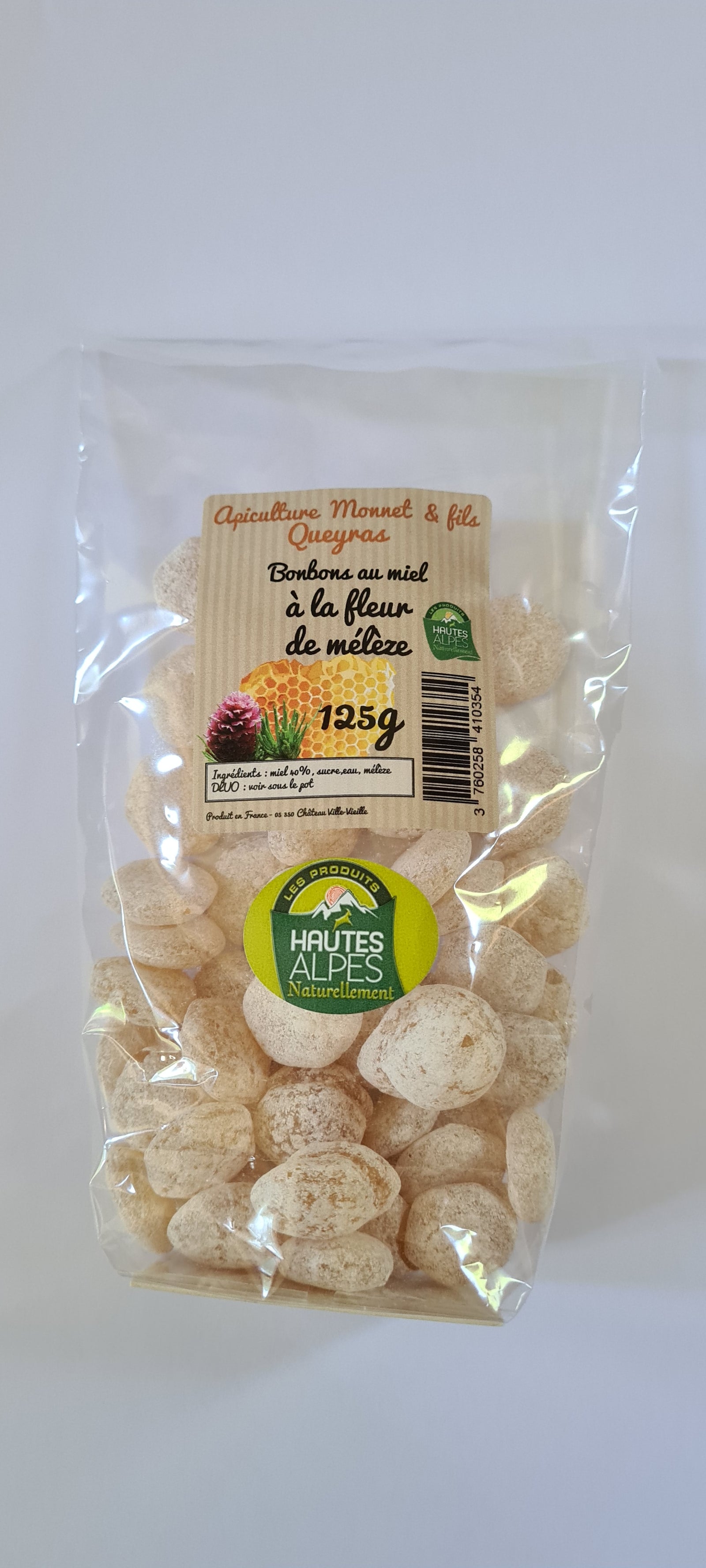 Bonbons au miel et fleur de mélèze